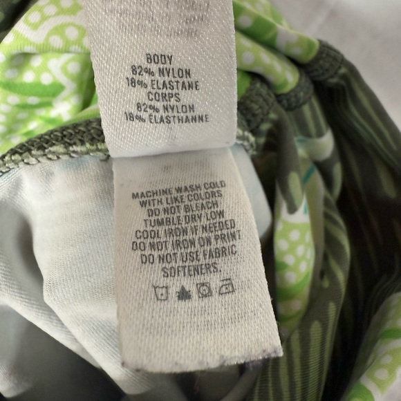 Aerie Chill Play Move Legging Women’s Size Small Green Flower Pattern Theme - Picture 7 of 8